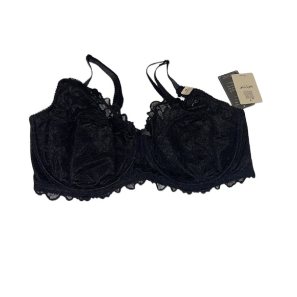 🆕 Déesse Lingerie Black Lace Underwire Bra - Women’s Size 42DD / DD42 - Picture 2 of 11